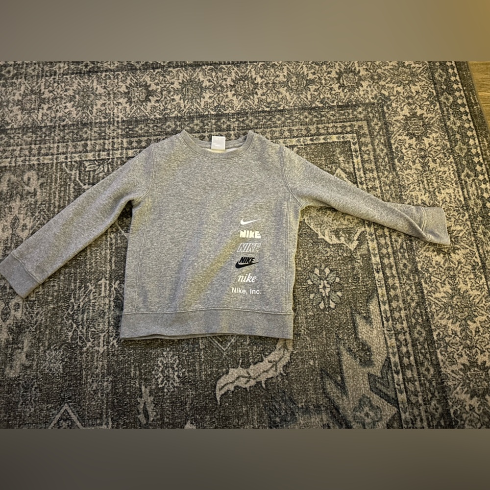 Nike Kids Gray Logo Sweater